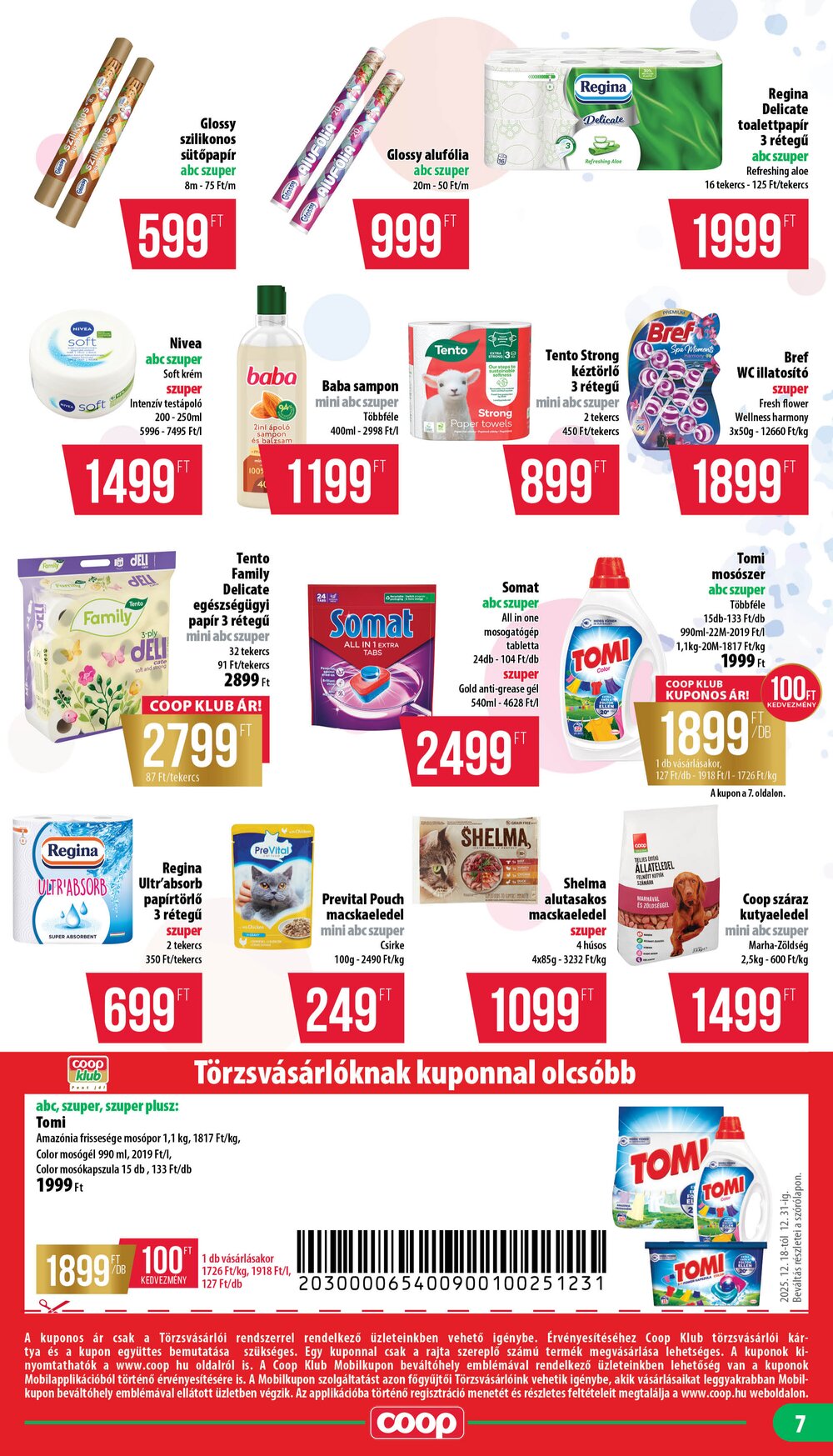 Coop akciós újság 2025.12.18-tól - 7. oldal.