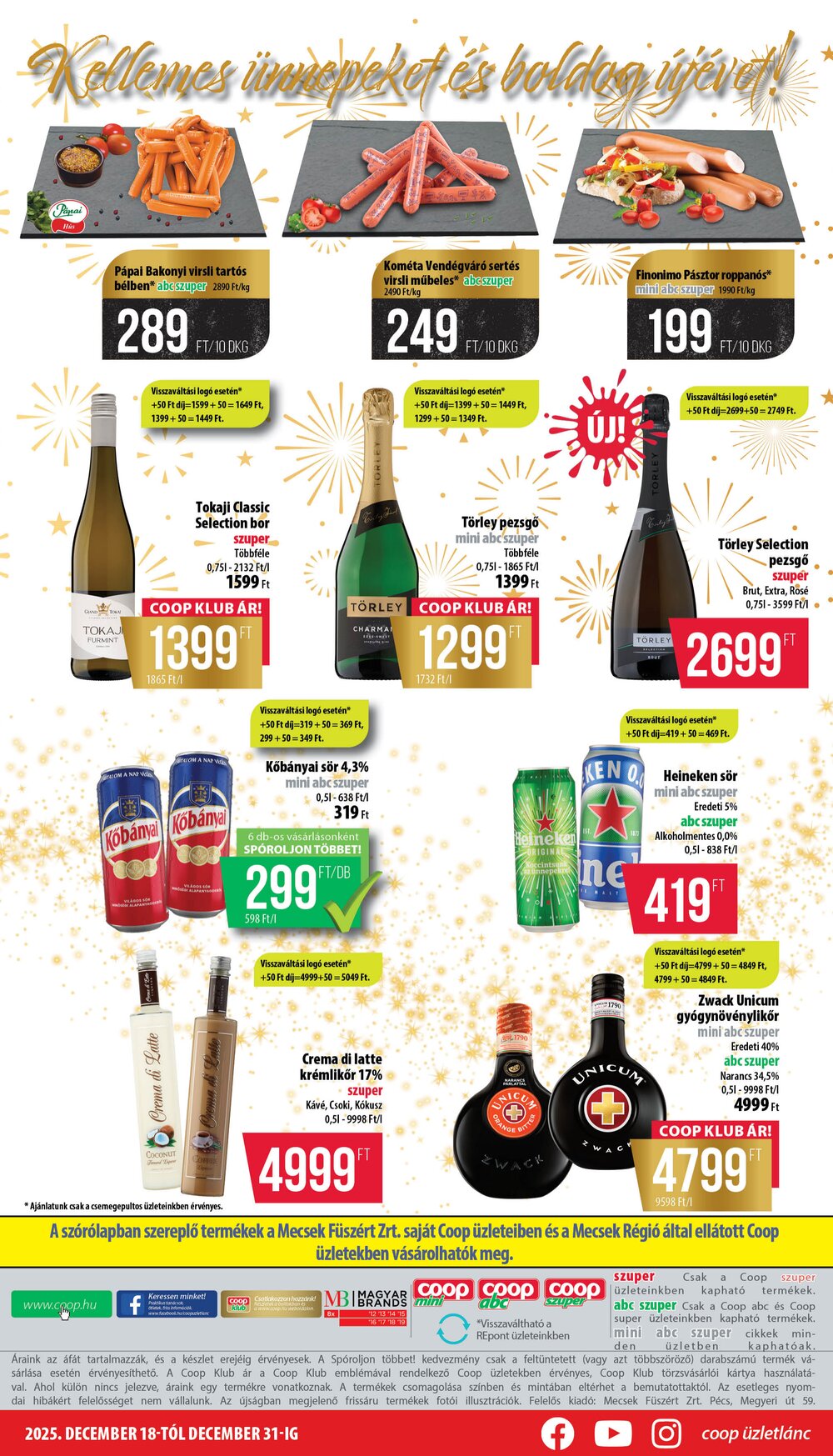 Coop akciós újság 2025.12.18-tól - 8. oldal.