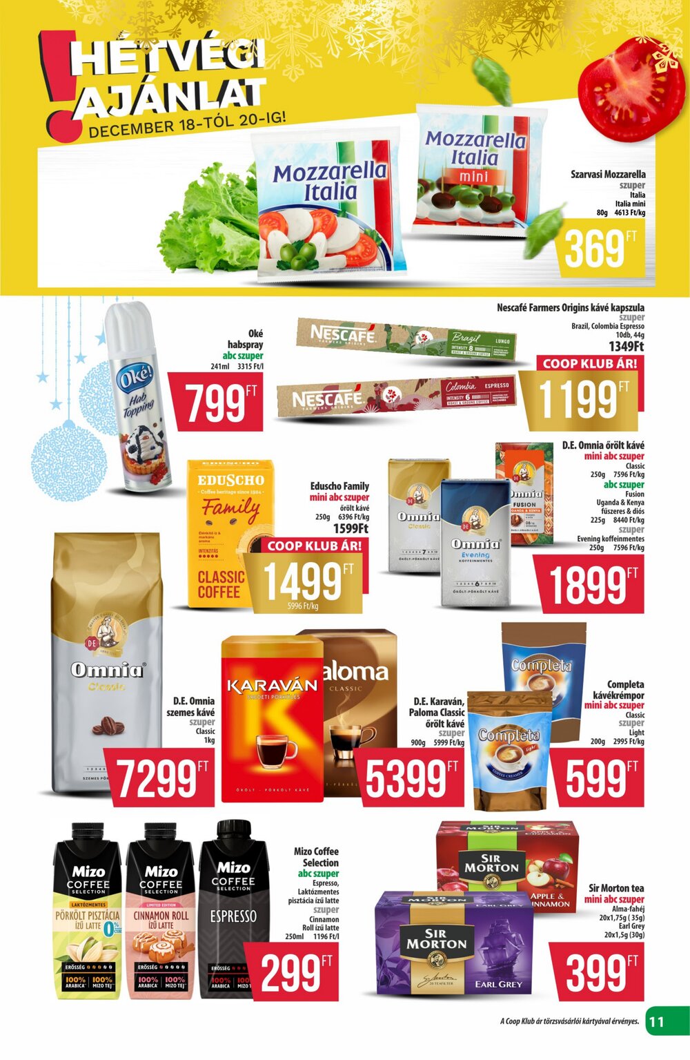 Coop akciós újság 2025.12.18-tól - 11. oldal.
