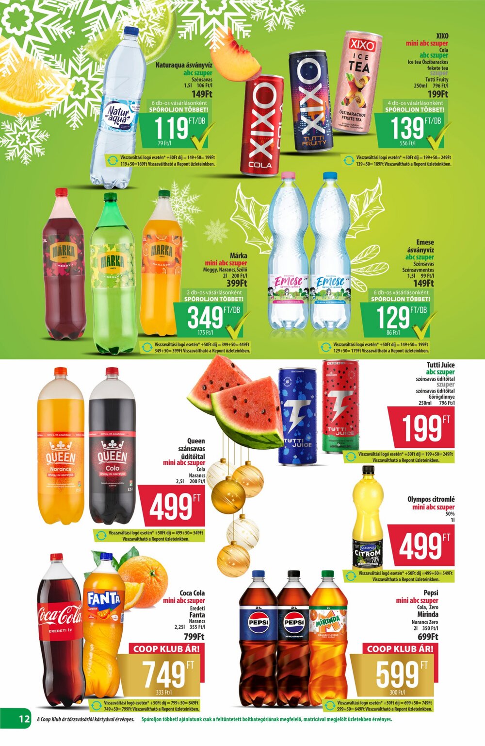 Coop akciós újság 2025.12.18-tól - 12. oldal.