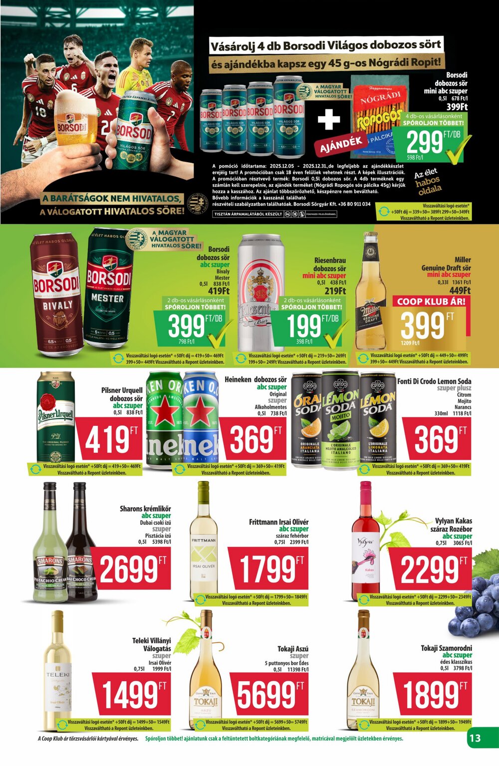 Coop akciós újság 2025.12.18-tól - 13. oldal.