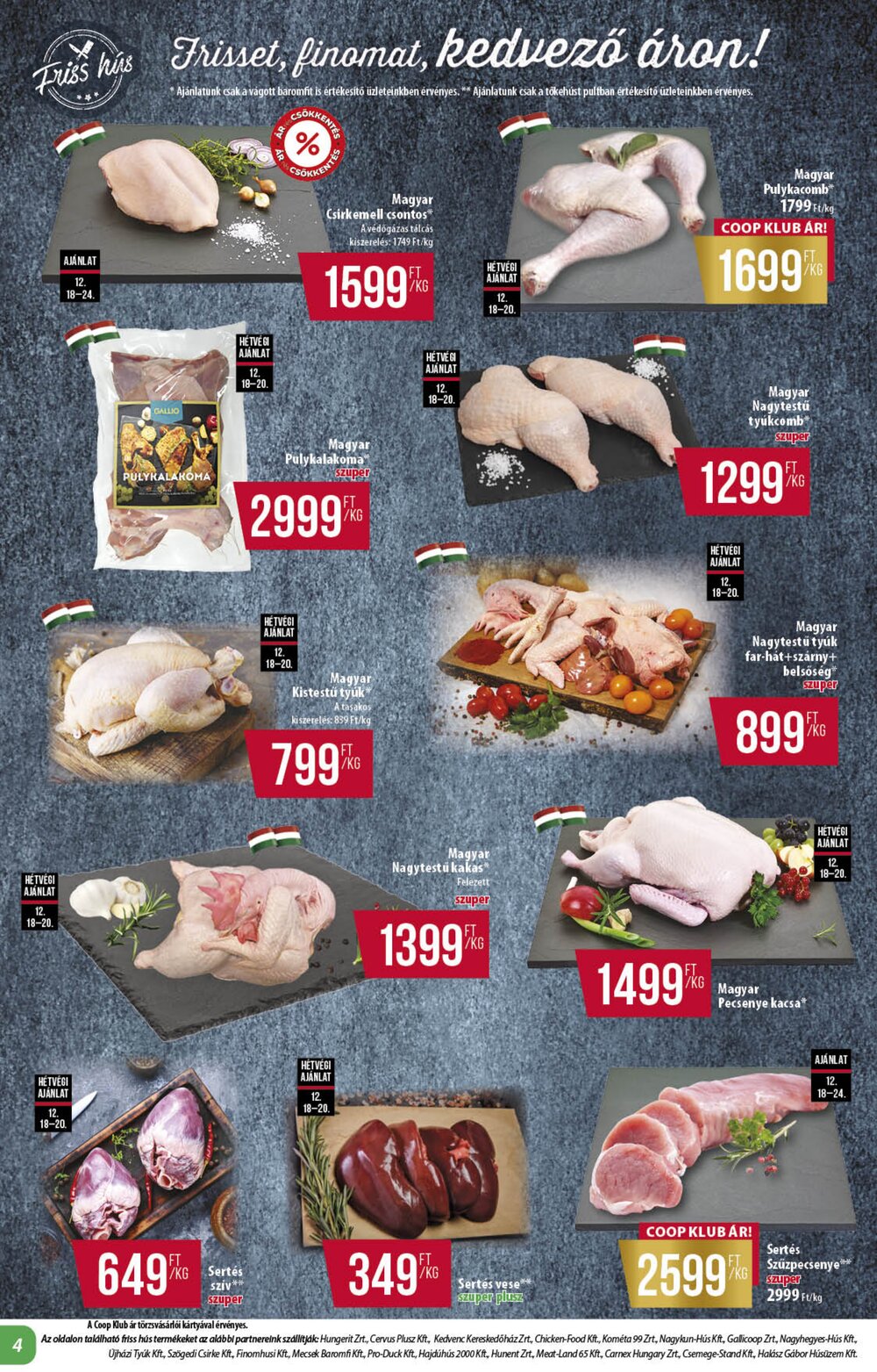 Coop akciós újság 2025.12.18-tól - 4. oldal.