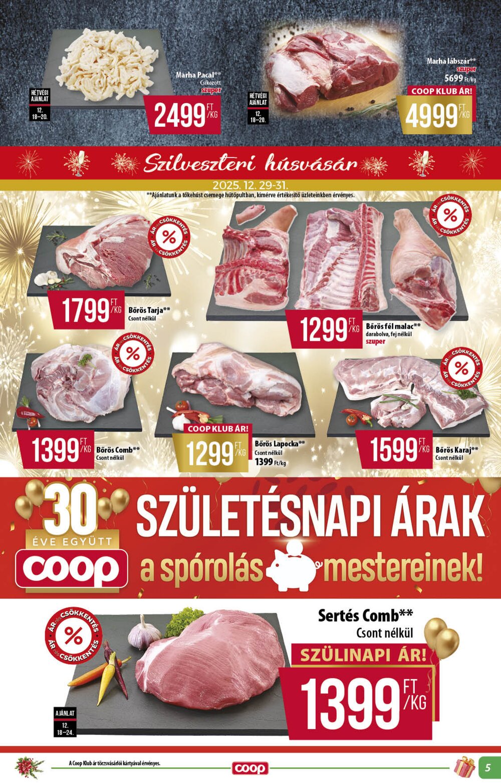 Coop akciós újság 2025.12.18-tól - 5. oldal.