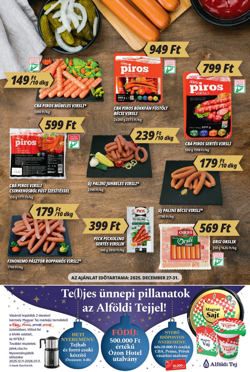 CBA akciós újság 2025.12.18-tól - 3. oldal.
