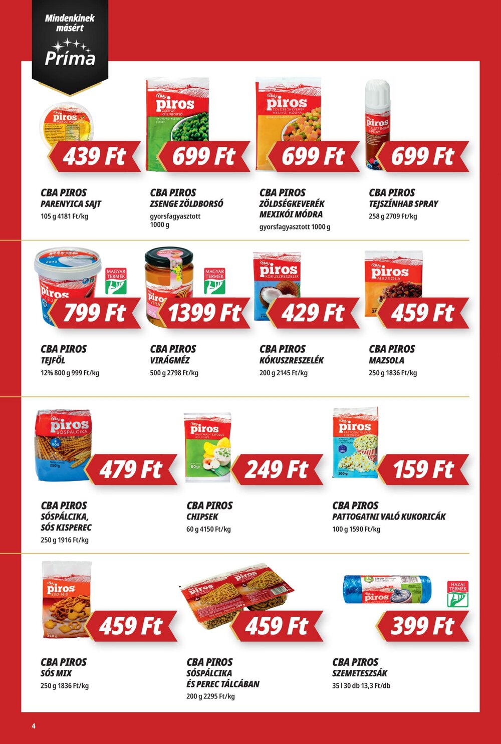 CBA akciós újság 2025.12.18-tól - 4. oldal.