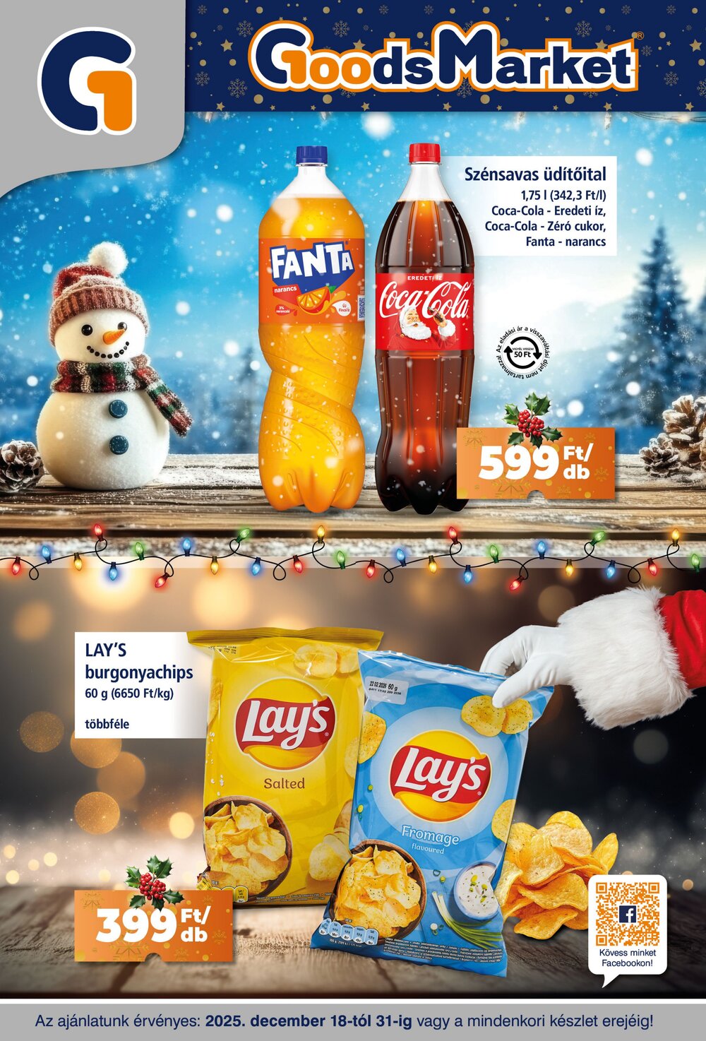 Goods Market akciós újság 2025.12.18-tól - 1. oldal.