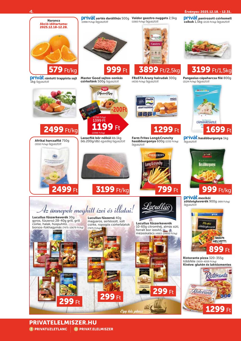 Privát akciós újság 2025.12.18-tól - 4. oldal.