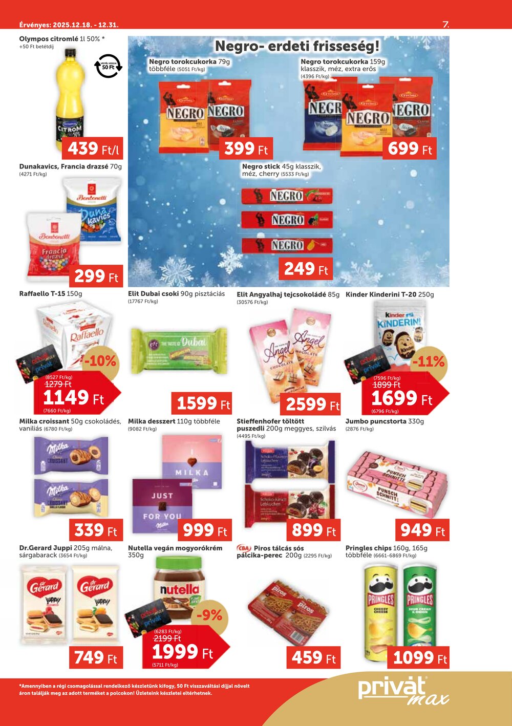 Privát akciós újság 2025.12.18-tól - 7. oldal.