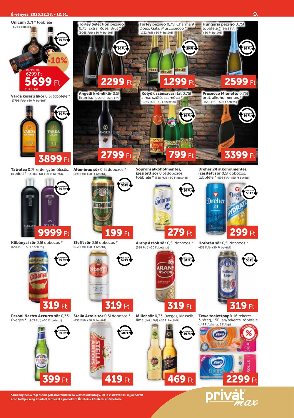 Privát akciós újság 2025.12.18-tól - 9. oldal.
