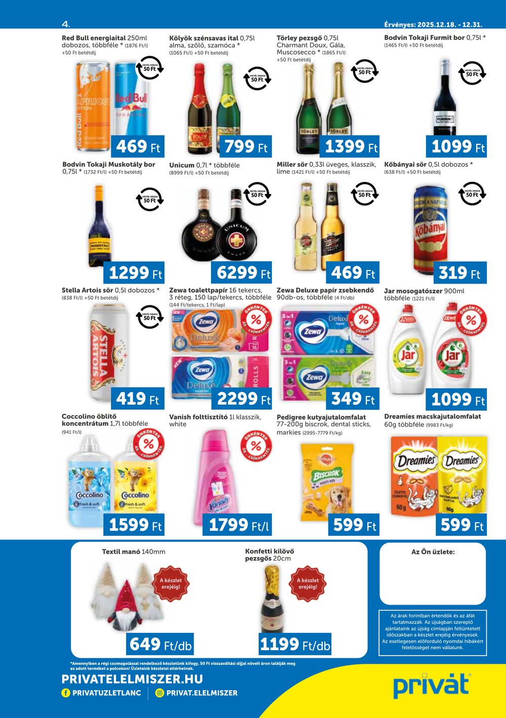 Privát akciós újság 2025.12.18-tól - 4. oldal.