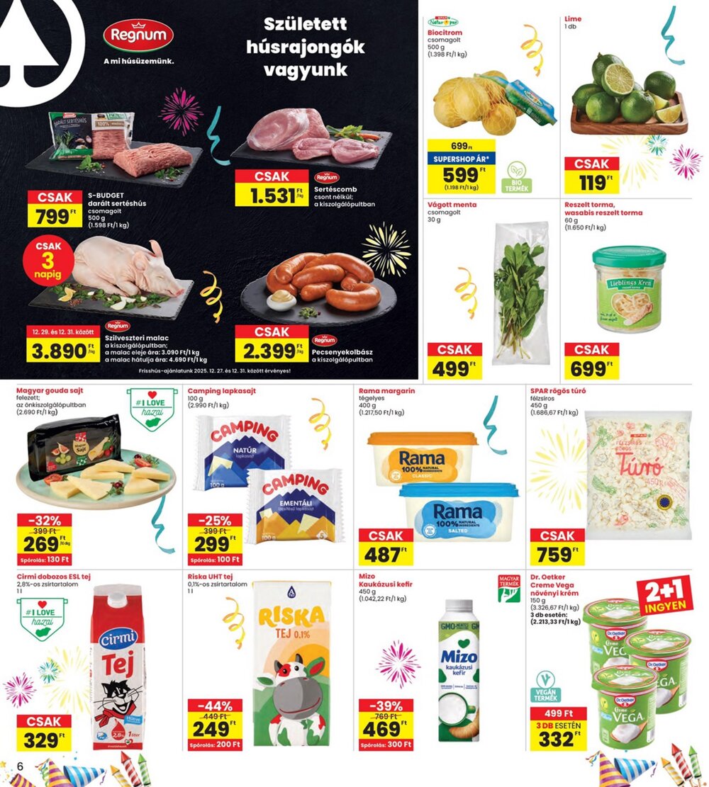Interspar akciós újság 2025.12.23-tól - 6. oldal.