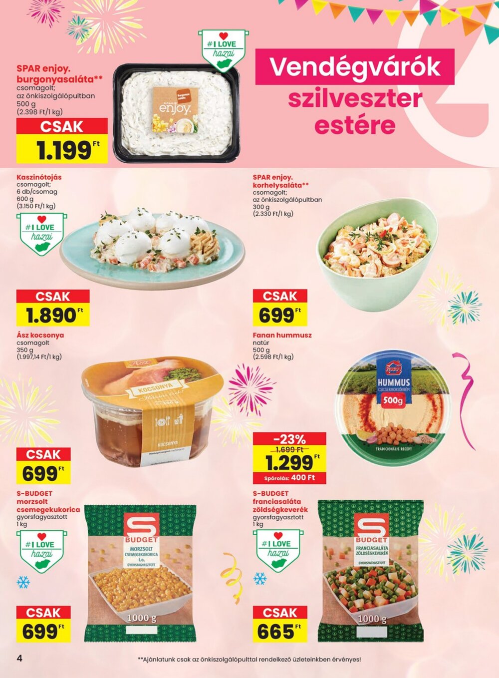 Spar akciós újság 2025.12.23-tól - 4. oldal.