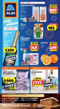 Aldi akciós újság 2025.12.24-től