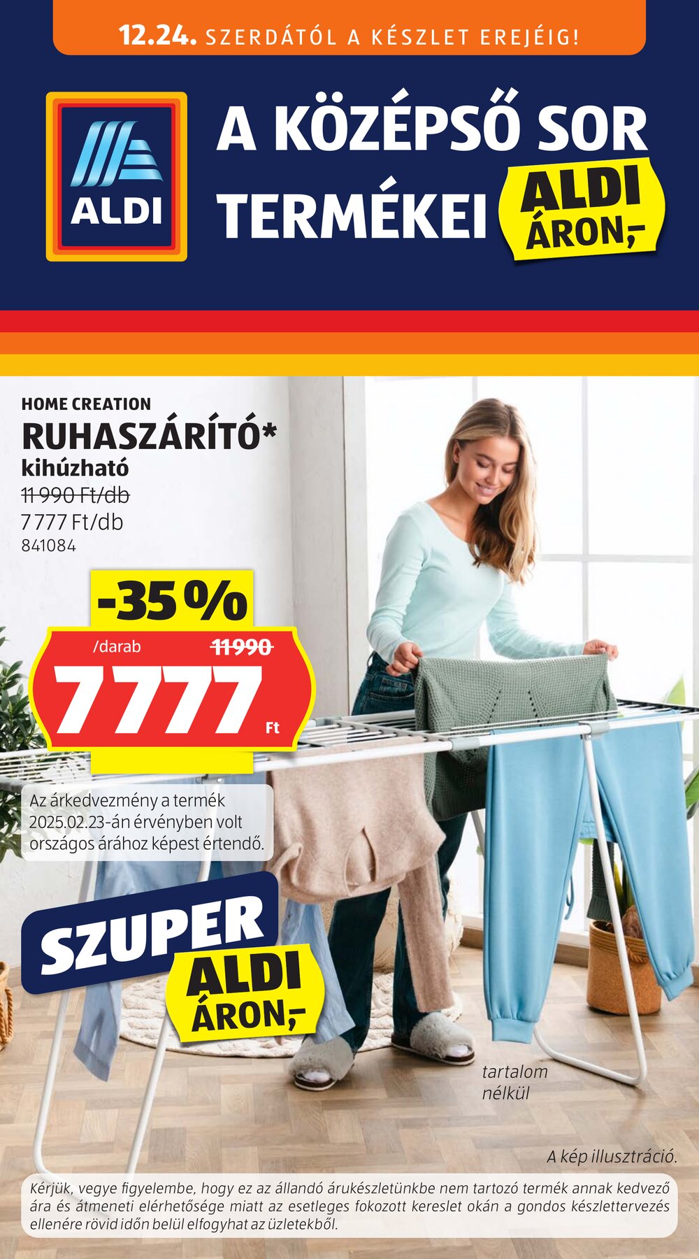 Aldi akciós újság 2025.12.24-től - 1. oldal.
