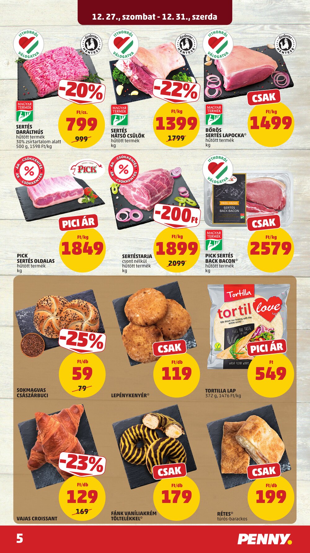 Penny Market akciós újság 2025.12.27-től - 7. oldal.