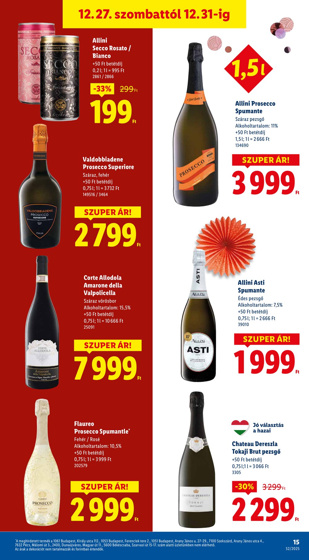 Lidl akciós újság 2025.12.27-től - 15. oldal.