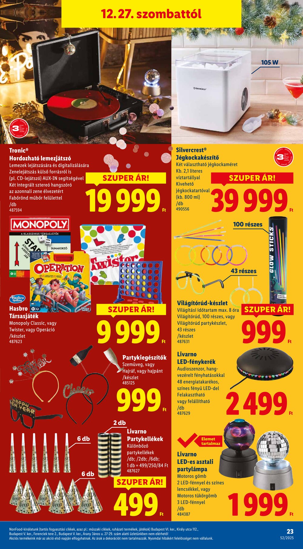 Lidl akciós újság 2025.12.27-től - 23. oldal.