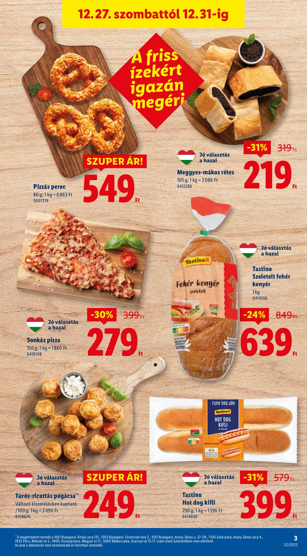 Lidl akciós újság 2025.12.27-től - 3. oldal.