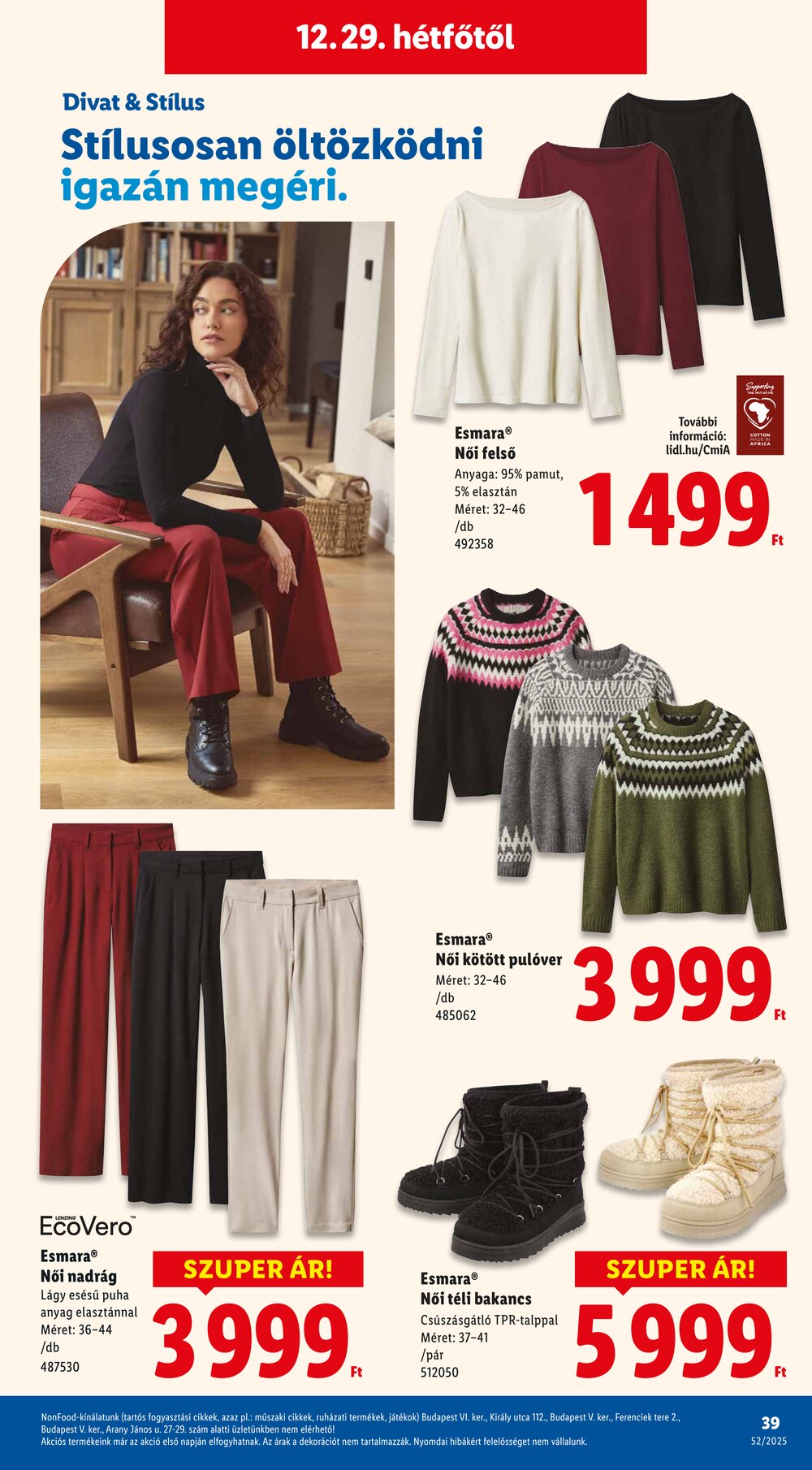 Lidl akciós újság 2025.12.27-től - 39. oldal.