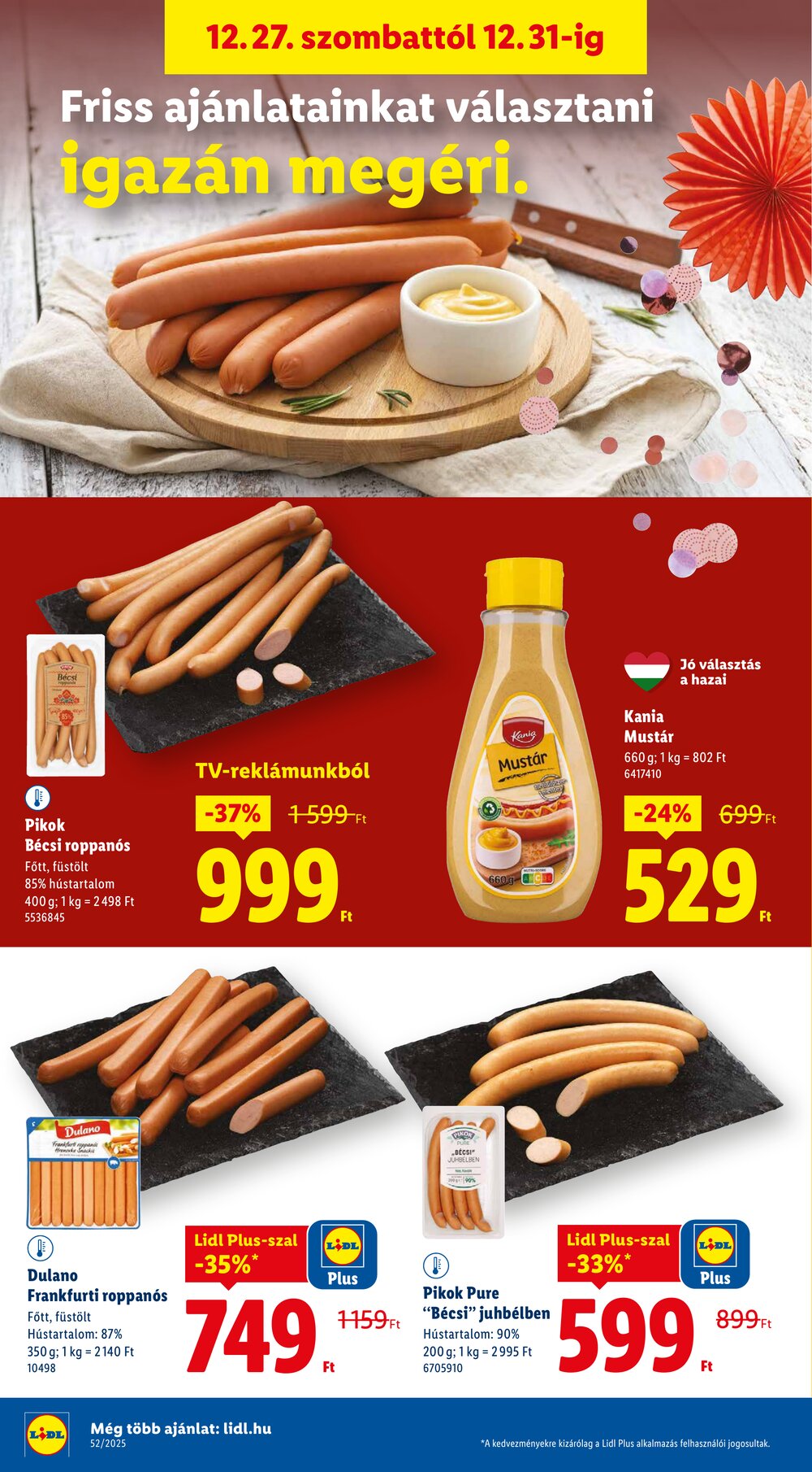 Lidl akciós újság 2025.12.27-től - 4. oldal.