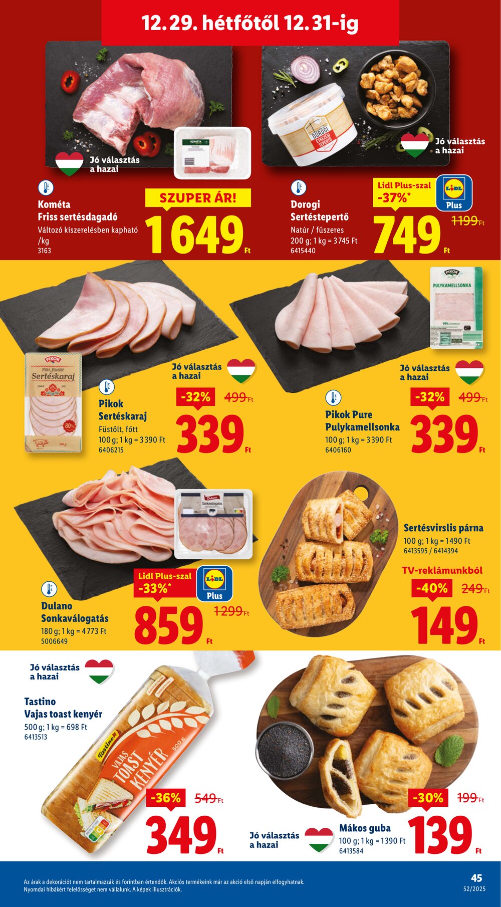 Lidl akciós újság 2025.12.27-től - 45. oldal.