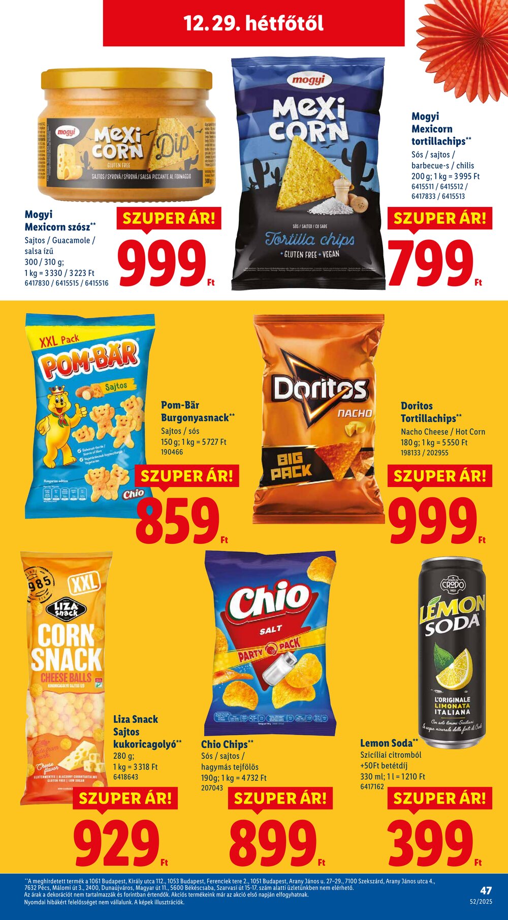 Lidl akciós újság 2025.12.27-től - 47. oldal.