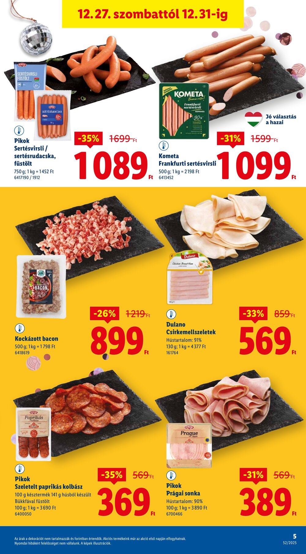 Lidl akciós újság 2025.12.27-től - 5. oldal.