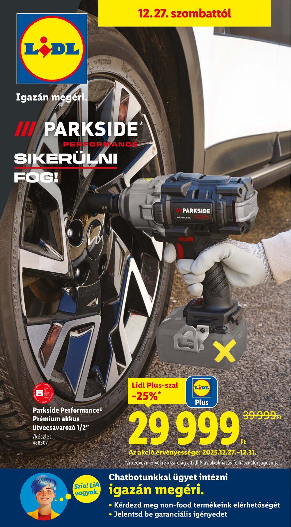 Lidl akciós újság 2025.12.27-től - 1. oldal.
