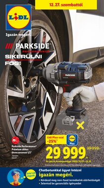 Lidl akciós újság 2025.12.27-től