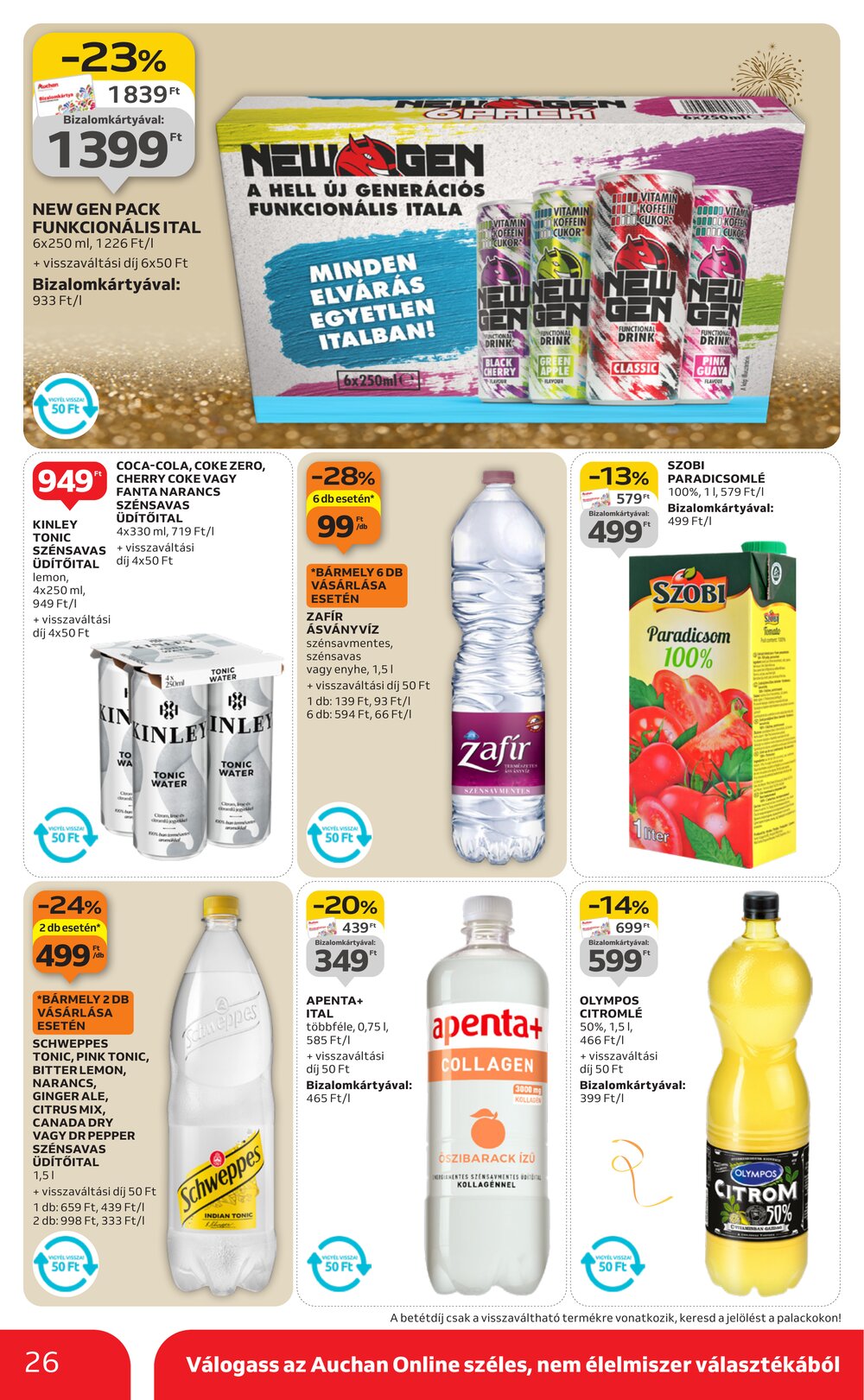 Auchan akciós újság 2025.12.27-től - 26. oldal.