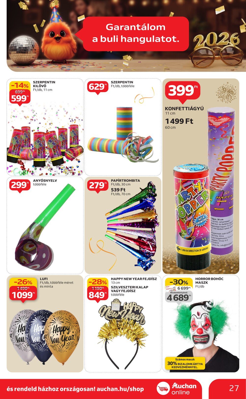 Auchan akciós újság 2025.12.27-től - 27. oldal.