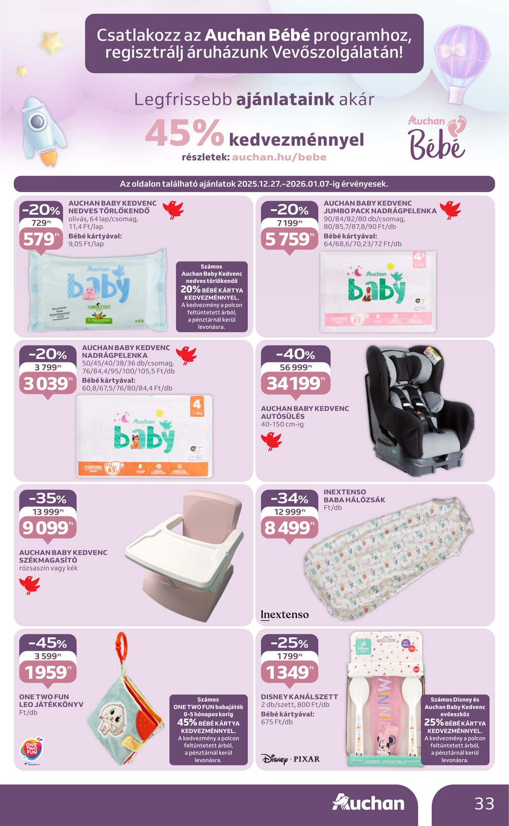 Auchan akciós újság 2025.12.27-től - 33. oldal.