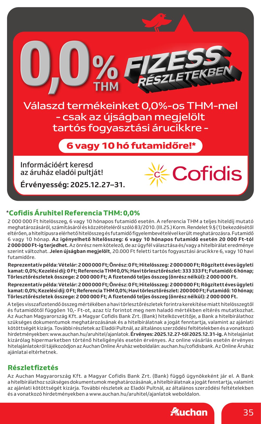 Auchan akciós újság 2025.12.27-től - 35. oldal.