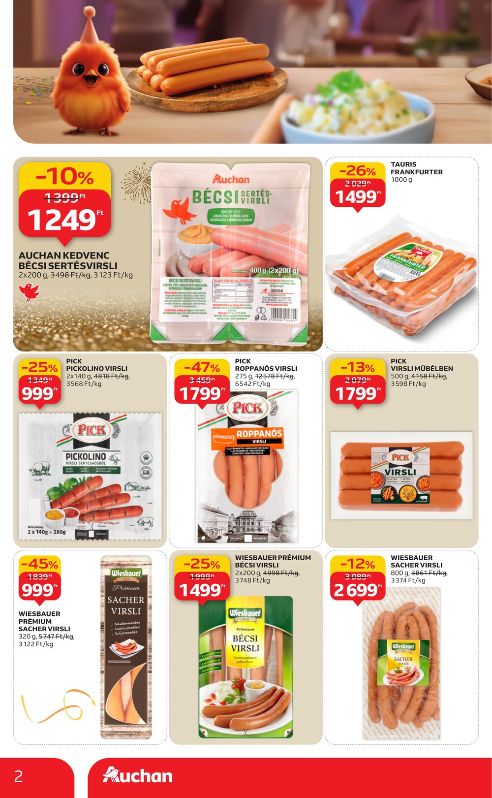 Auchan akciós újság 2025.12.27-től - 2. oldal.