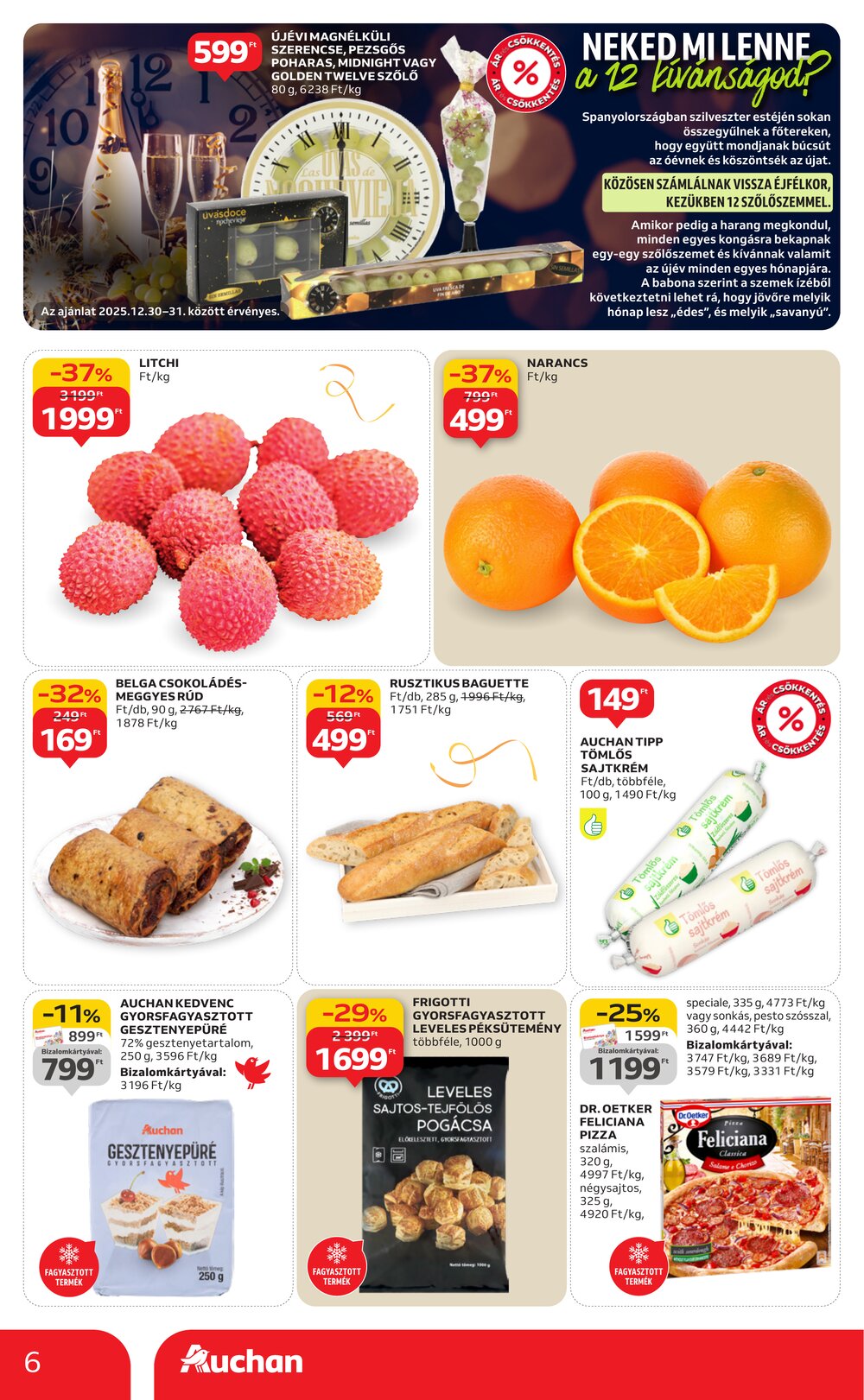 Auchan akciós újság 2025.12.27-től - 6. oldal.