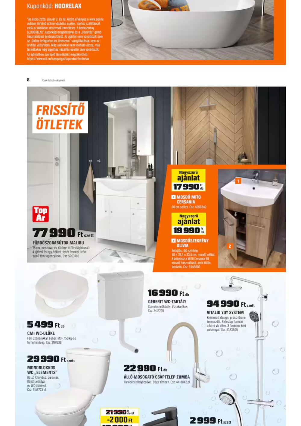 OBI akciós újság 2025.12.30-tól - 8. oldal.