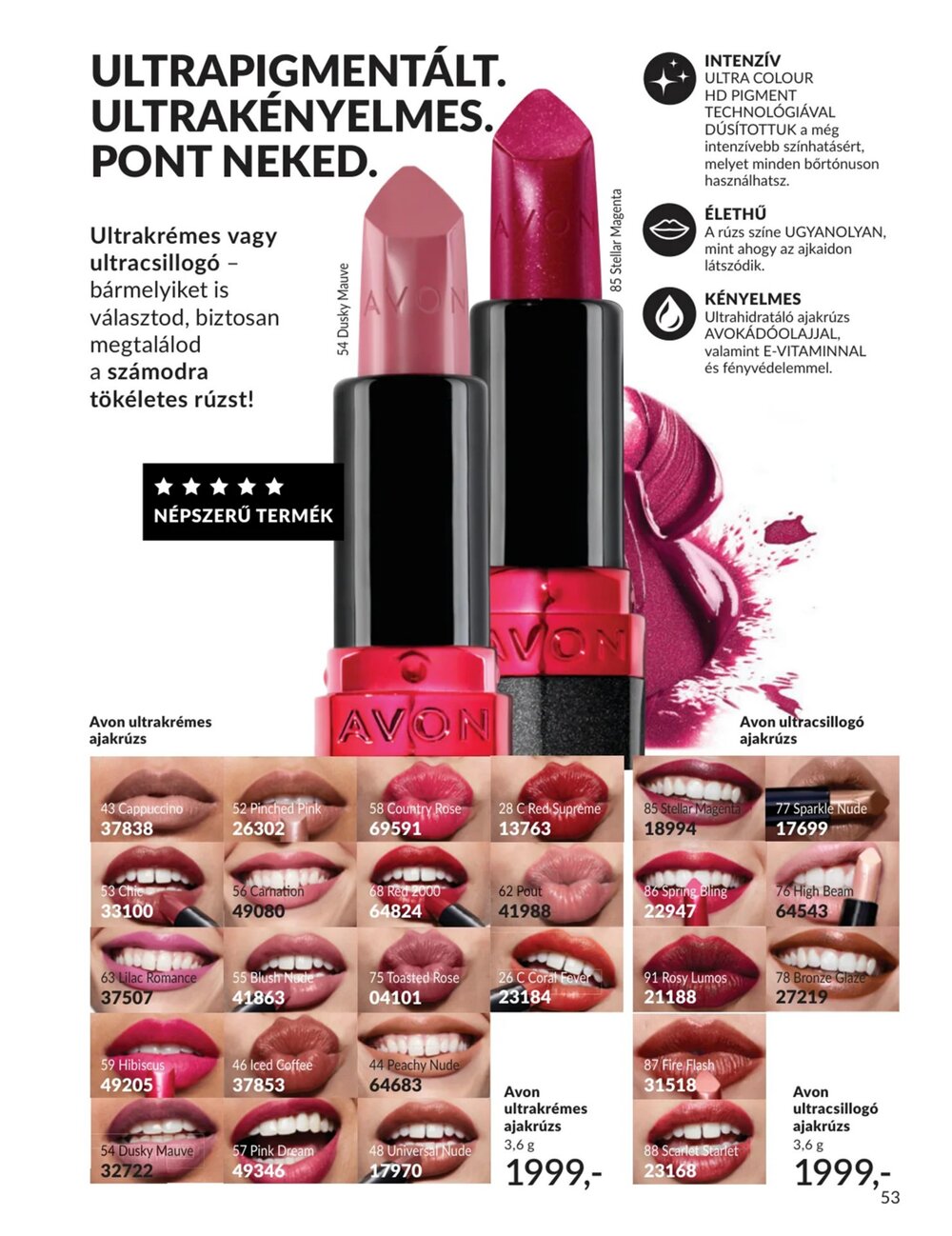 Avon akciós újság 2026.01.01-től - 53. oldal.