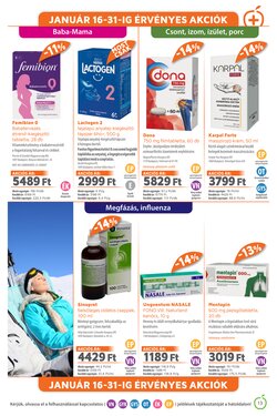 Alma Gyógyszertárak akciós újság 2026.01.01-től - 13. oldal.