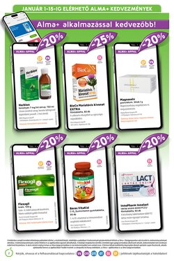 Alma Gyógyszertárak akciós újság 2026.01.01-től - 2. oldal.