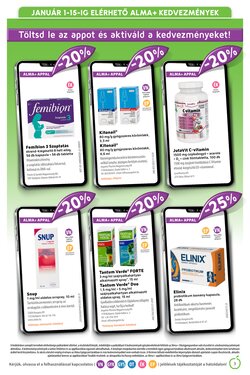 Alma Gyógyszertárak akciós újság 2026.01.01-től - 3. oldal.