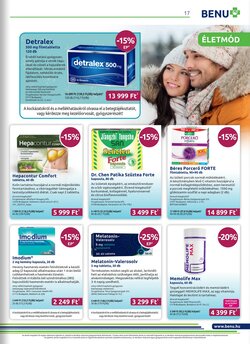 BENU Gyógyszertárak akciós újság 2026.01.01-től - 17. oldal.