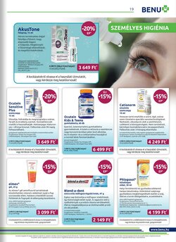 BENU Gyógyszertárak akciós újság 2026.01.01-től - 19. oldal.