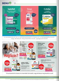 BENU Gyógyszertárak akciós újság 2026.01.01-től - 20. oldal.