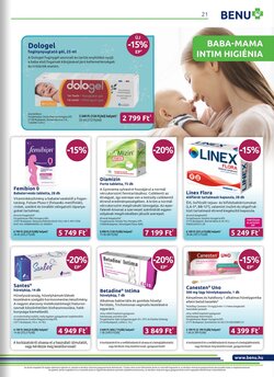 BENU Gyógyszertárak akciós újság 2026.01.01-től - 21. oldal.