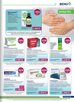 BENU Gyógyszertárak akciós újság 2026.01.01-től - 23. oldal.