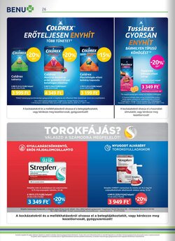 BENU Gyógyszertárak akciós újság 2026.01.01-től - 26. oldal.