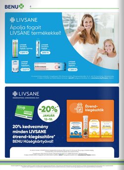 BENU Gyógyszertárak akciós újság 2026.01.01-től - 4. oldal.