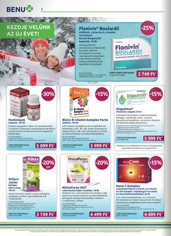 BENU Gyógyszertárak akciós újság 2026.01.01-től - 6. oldal.