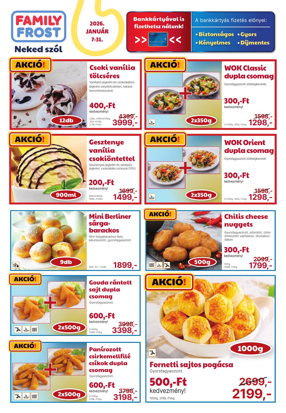 Family Frost akciós újság 2026.01.01-től - 1. oldal.