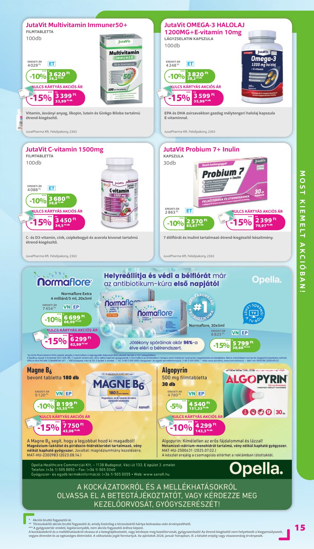 Kulcs Patika akciós újság 2026.01.01-től - 15. oldal.